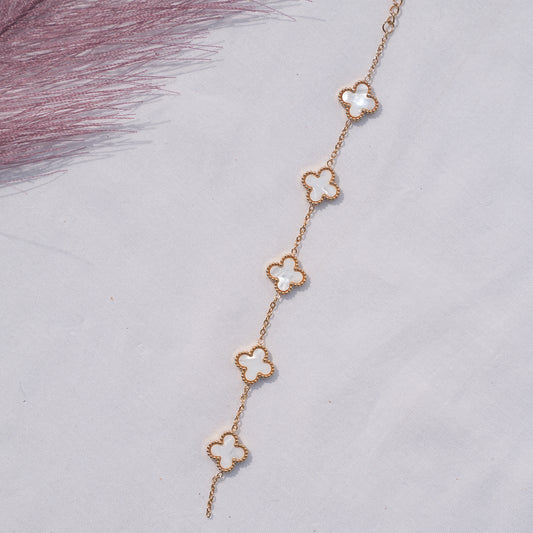 Gold-Plated Stainless Steel Wraparound Bracelet